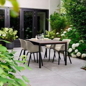 Porto 200 masă de grădină din plastic nuc