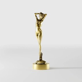 Statueta decorativa figura feminina din alama Donne