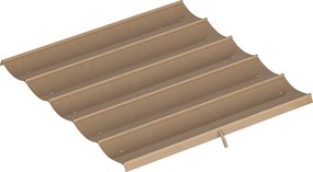 Outsunny Tettuccio di Ricambio per Gazebo 3x3 m con 10 Fori di Drenaggio Grigio | Aosom Romania