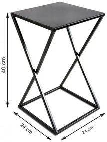 Suport pentru flori 40x24 cm, negru