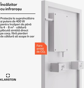Klarstein Wonderwall Smart Bornholm, încălzitor cu infraroșu,  30 x 100 cm, 320 W, aplicație