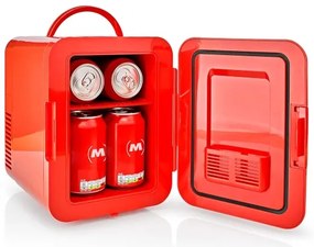 Mini-frigider portabil Melissa, 48 W, 12/230 V, roșu