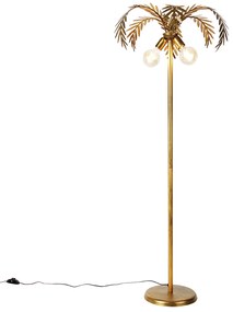 Lampă de podea vintage aurie 156 cm 2 lumini - Botanica
