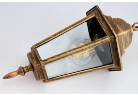 Lustră de exterior pe lanț 1xE27/60W/230V aurie IP44