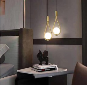 Lustra Tip Pendul, 2 globuri, Elit Gold