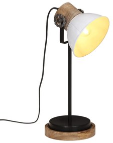 vidaXL Lampă de birou 25 W, alb, 17x17x50 cm, E27