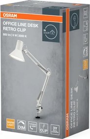 Osram OFFICE LINE Lampă de birou LED dimmerizabilă cu clemă LED/9W/230V 3000K, albă