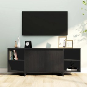 Comoda TV, negru, 130x35x50 cm, PAL 1, Negru