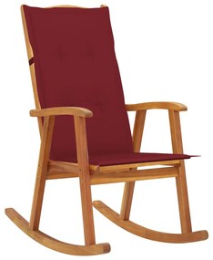 vidaXL Balansoar cu perne, lemn masiv de acacia