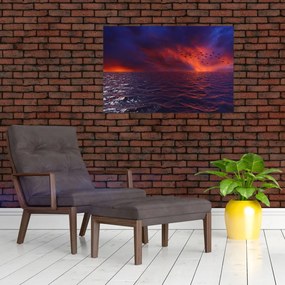 Tablou cu mare și păsări (90x60 cm)