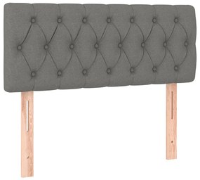 Tablie pentru pat boxspring 90 cm gri inchis
