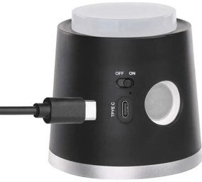 Lampă LED reîncărcabilă dimabilă de masă 4 în 1 LED/6W/3,7V 3000K/4000K/6500K negru