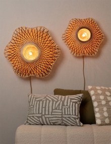 Aplica de perete Eco, Bambus, Madura natural/maro, S