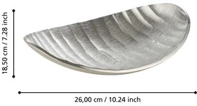 Tavă decorativă Eglo 427012 FORLEYET 18,5x26 cm argintiu