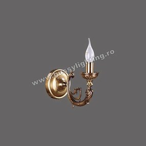 Aplica Roma cu 1 Brat, Desing Clasic, Finisaj Bronz Antichizat - Bussy Lighting 7195-52-19