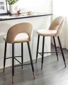 Set 2 buc scaun tip bar Fabian (bej). 1078837