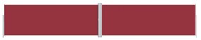 Copertina laterala retractabila, rosu, 180x1000 cm Rosu, 180 x 1000 cm