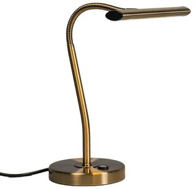 Lampă de masă Art Deco bronz cu LED - Tablou