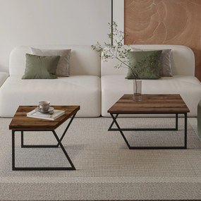 Set măsuțe cafea Veronico (nuc rustic). 1127488