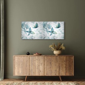 Tablou - Fluturași albaștri (120x50 cm)