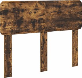 vidaXL Tăblie cap Stejar fumuriu 120 cm Lemn compozit