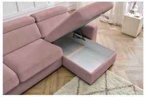 Colțar roz extensibil (cu colț variabil) Monaco – Bobochic Paris