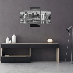 Tablou - Negru și alb oraș mare (90x60 cm)