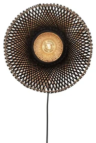 Aplica de perete eco din bambus Kalimantan 44cm nat/bl