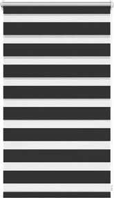 vidaXL Jaluzea Zebră 50,9x100 cm Lățime material 46,7 cm negru