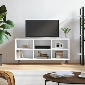 826988 vidaXL Comodă TV, alb, 103,5x30x50 cm, lemn compozit