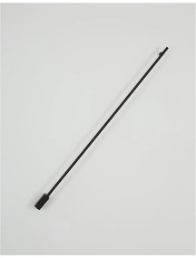 Aplica de perete LED design liniar GROPIUS negru, L-120cm, H-7cm