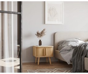 Noptieră cu aspect de lemn de stejar Rove – Woodman