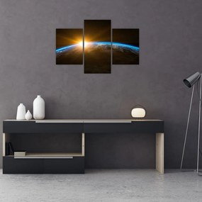 Tablou - Planeta Pământ și univers (90x60 cm)