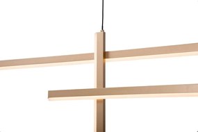 Lustra LED design liniar X-LIne auriu