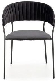 Scaun K426 Velvet Negru – l57 x A54 x H79 cm