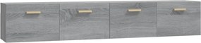 vidaXL Dulapuri perete 2 buc. gri sonoma 100x36,5x35cm lemn prelucrat