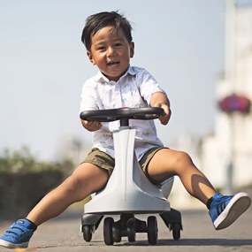 Bicicletă gri fără pedale Didicar