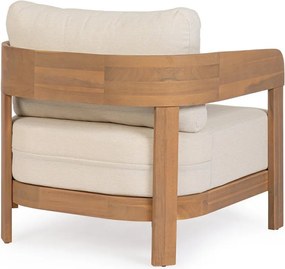 Fotoliu de grădină în culoare naturală din lemn masiv Pablo – Bizzotto