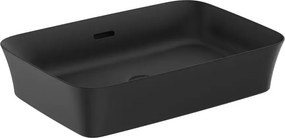 Lavoar pe blat Ideal Standard Atelier Ipalyss 55 cm negru mat cu preaplin