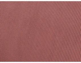 Colțar roz extensibil/cu spațiu de depozitare cu tapițerie din catifea reiată Voltaire – Bobochic Paris