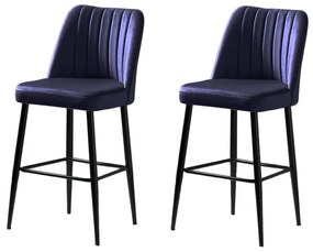 Set de scaune de bar Vento Sax Blue and Black, 2buc., 2 buc.