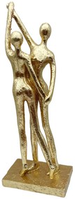 Statueta Cuplu dansand, LOVERS, Auriu, 25cm