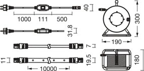 Osram - Bandă LED de exterior FLEX 10m LED/70W/230V IP65