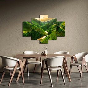 Tablou - Terase de orez Mu Cang Chai (150x105 cm)