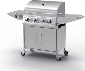 Grătar BBQ pe gaz din inox cu arzător lateral Avenberg VERMONT