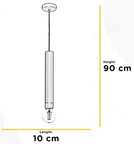 Lustră pe cablu ONLI DORA 1xE27/15W/230V negru