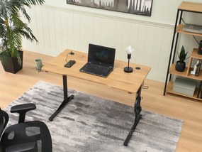 Masă PC Matts 115 (stejar + negru). Promo -13%. 1109789