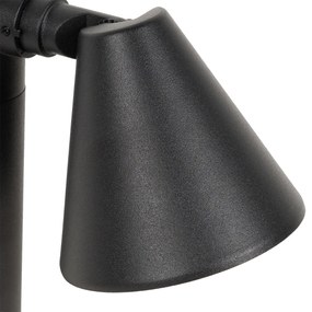 Stâlp modern pentru exterior negru 30 cm IP44 reglabil - Ciara