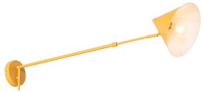 Lampa de perete de design galbenă reglabilă - Triangolo