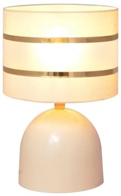 Lampă de masă HELEN 1xE27/15W/230V crem/aurie